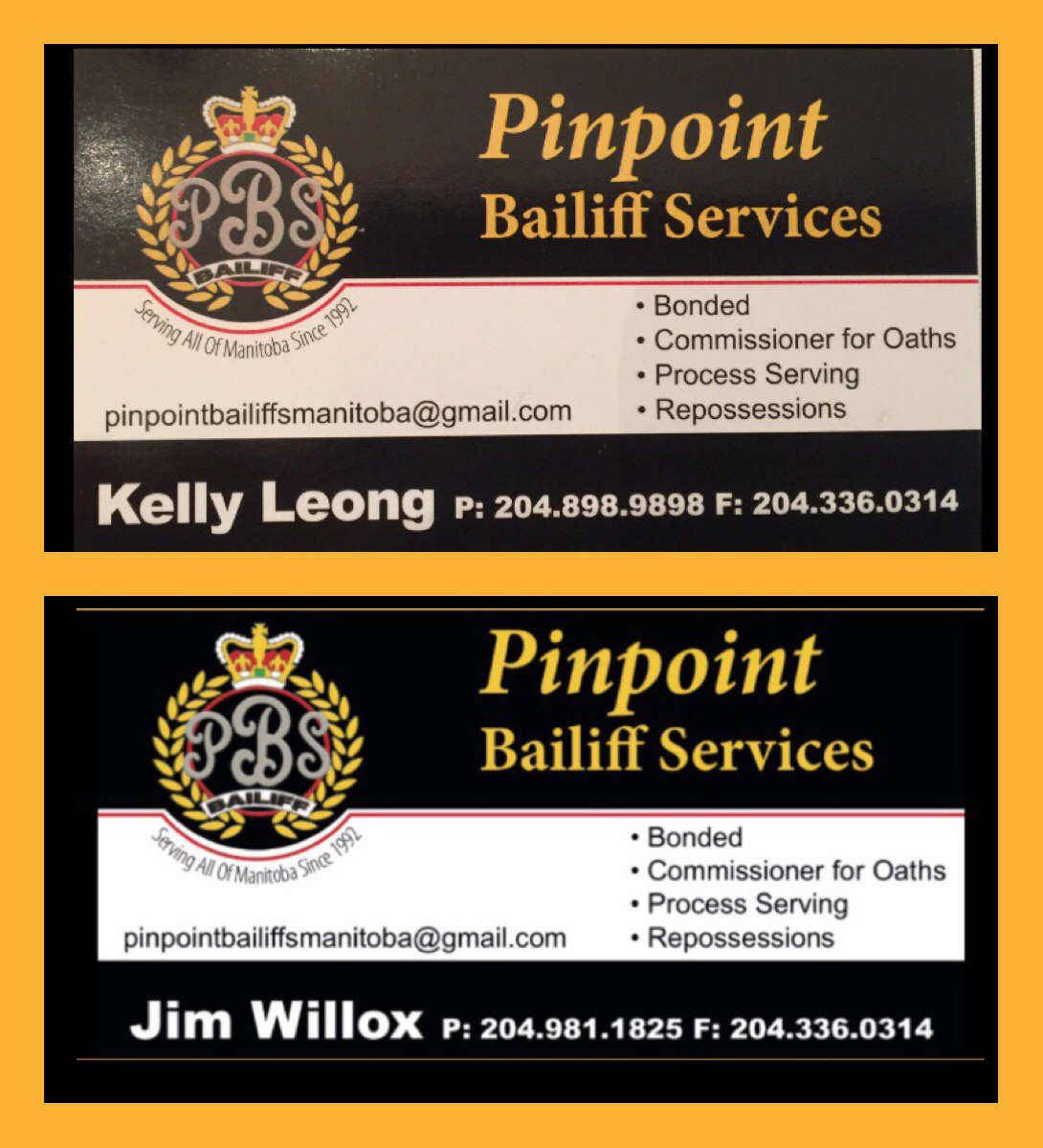 Bailiffs and Process Servers in Manitoba